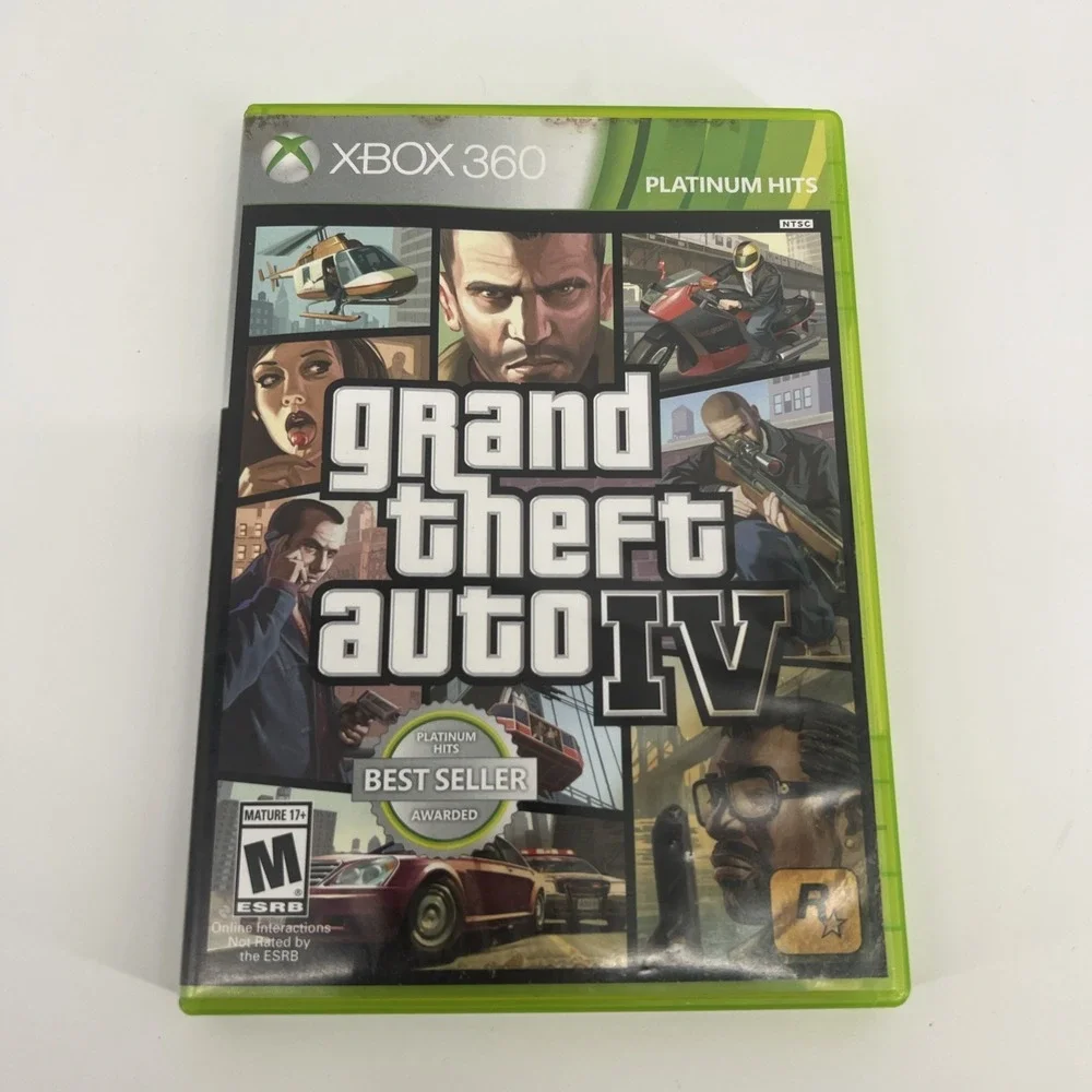 Grand Theft Auto IV (Xbox 360, 2008) - CIB Manual & Map